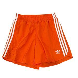 Adidas Originals Sprinter Shorts Men's Orange Trefoil Stripe Sz S NWT